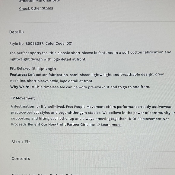 FP Movement Game Time Logo Tee - Picture 5 of 5